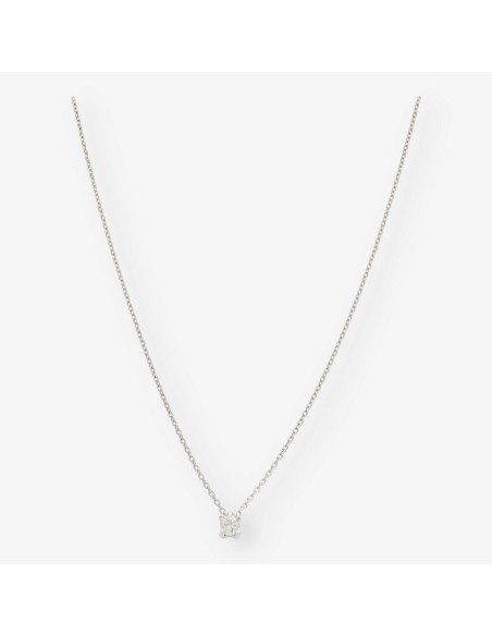 Colgante en oro blanco 18kt con brillante NUEVO