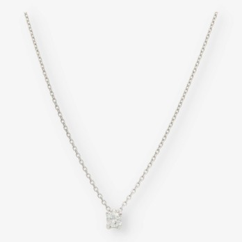 Colgante en oro blanco 18kt con brillante NUEVO 2