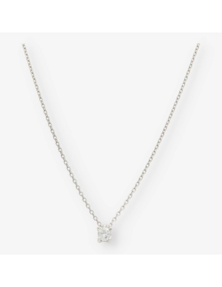 Colgante en oro blanco 18kt con brillante NUEVO