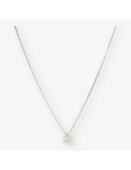 Colgante en oro blanco 18kt con brillante NUEVO