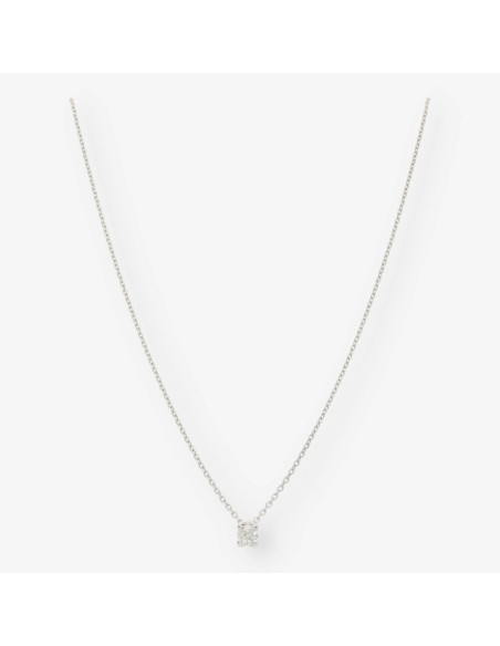 Colgante en oro blanco 18kt con brillante NUEVO
