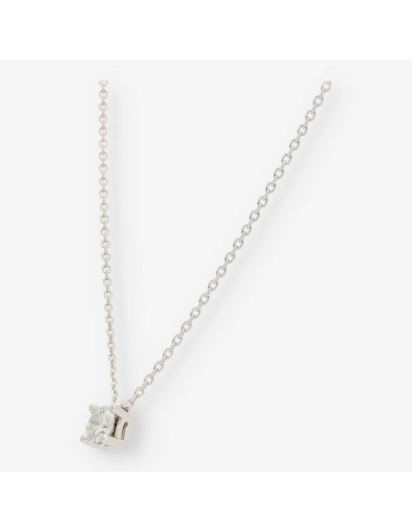 Colgante en oro blanco 18kt con brillante NUEVO