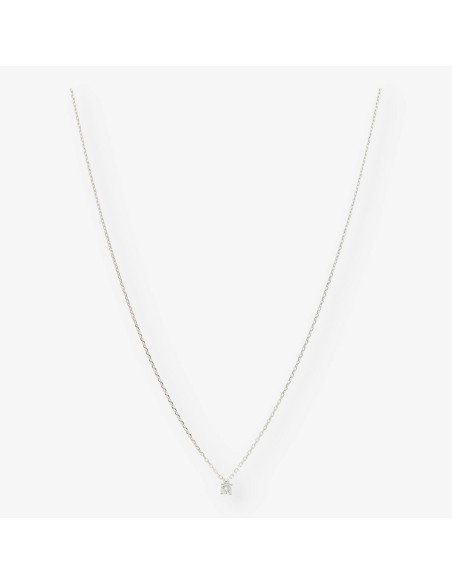 Colgante en oro blanco 18kt con brillante NUEVO