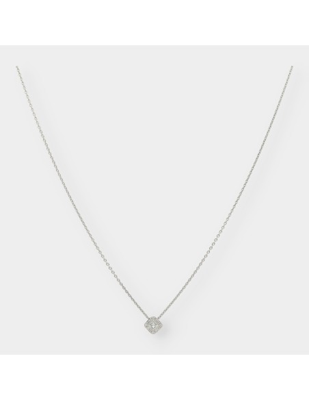 Collar Mosso en oro blanco 18kt con brillante