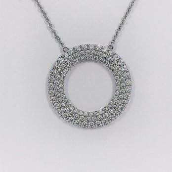 Gargantilla Tiffany en oro blanco 18kt con brillantes 2