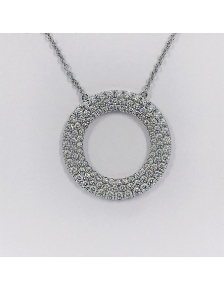 Gargantilla Tiffany en oro blanco 18kt con brillantes