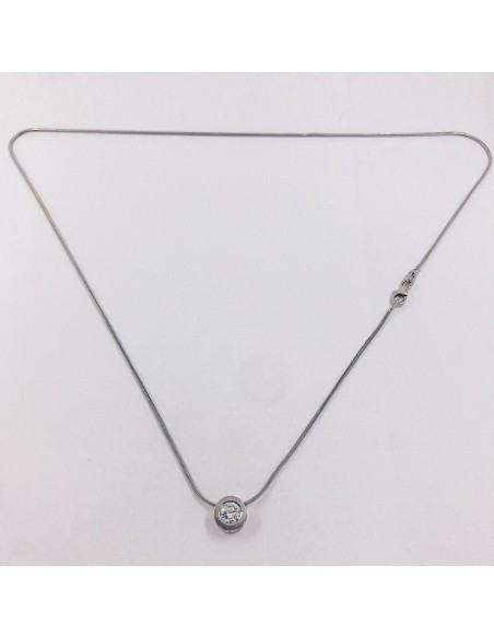 Colgante Vasari de oro blanco y brillantes