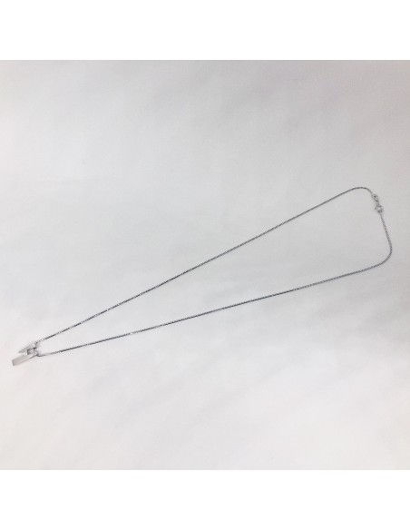 Collar en oro blanco 18kt con circonita.
