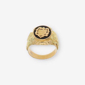 Anillo sello en oro 18kt con onix 2