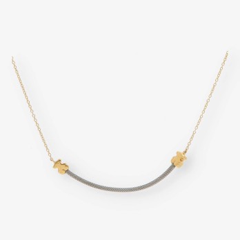 Collar Tous en acero y oro 18kt 2