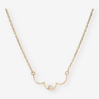 Collar en oro 18kt con brillante 2