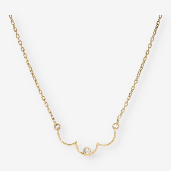 Collar en oro 18kt con brillante