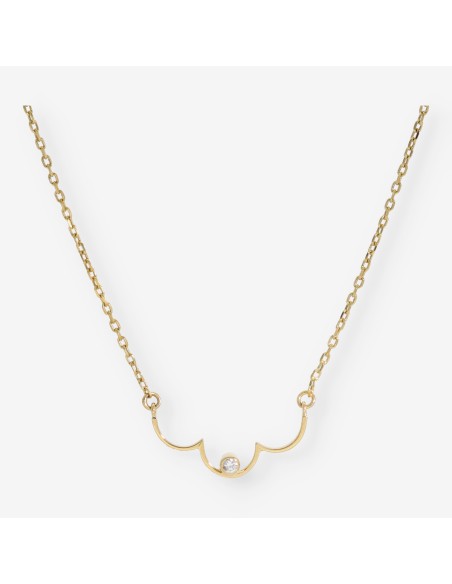Collar en oro 18kt con brillante