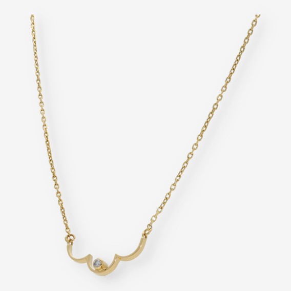 Collar en oro 18kt con brillante