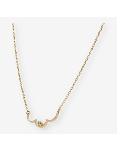 Collar en oro 18kt con brillante