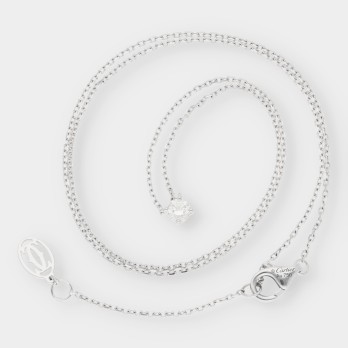 Collar Cartier en oro blanco 18kt con brillante