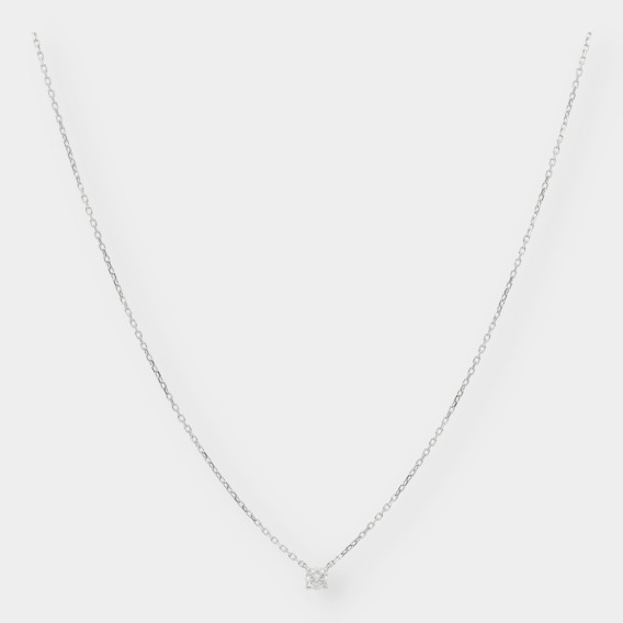 Collar Cartier en oro blanco 18kt con brillante