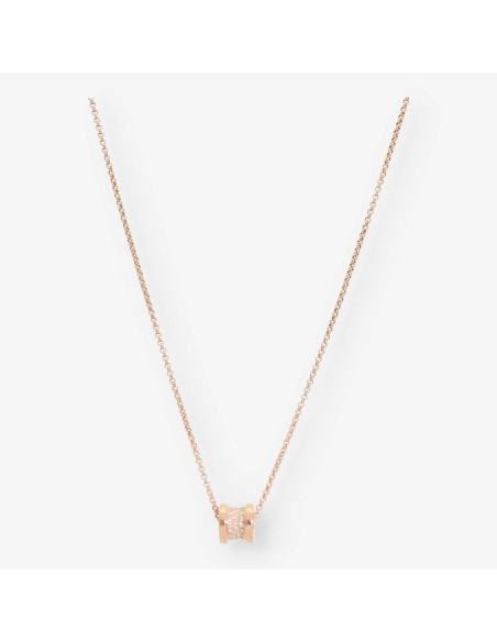 Collar Bulgari Bzero oro rosa 18kt y brillantes