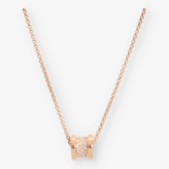 Collar Bulgari Bzero oro rosa 18kt y brillantes 2