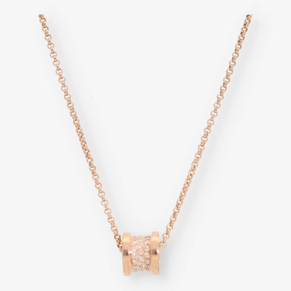 Collar Bulgari Bzero oro rosa 18kt y brillantes