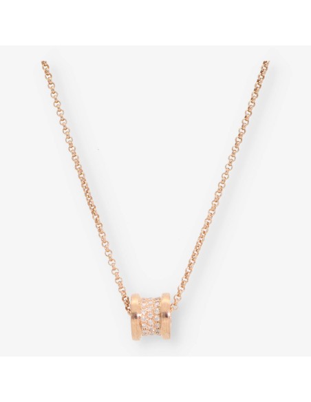 Collar Bulgari Bzero oro rosa 18kt y brillantes