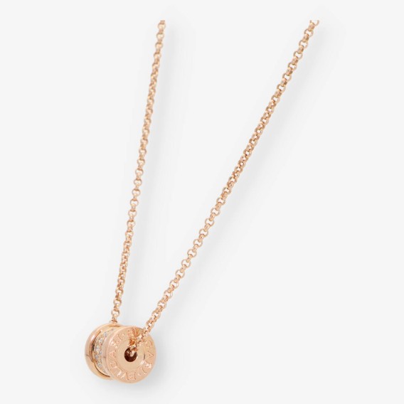 Collar Bulgari Bzero oro rosa 18kt y brillantes