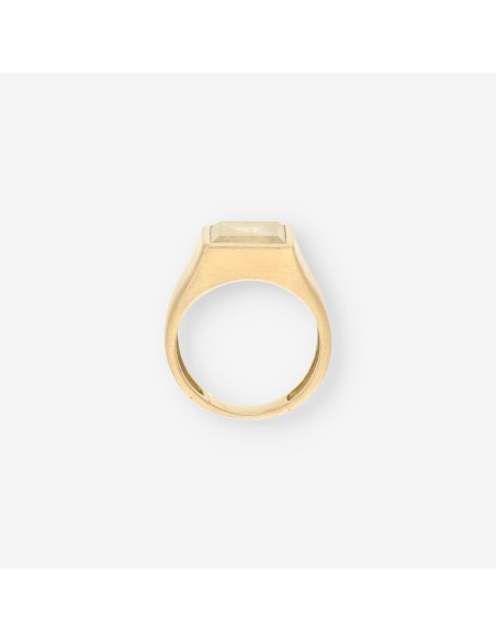 Anillo oro sello con piedra
