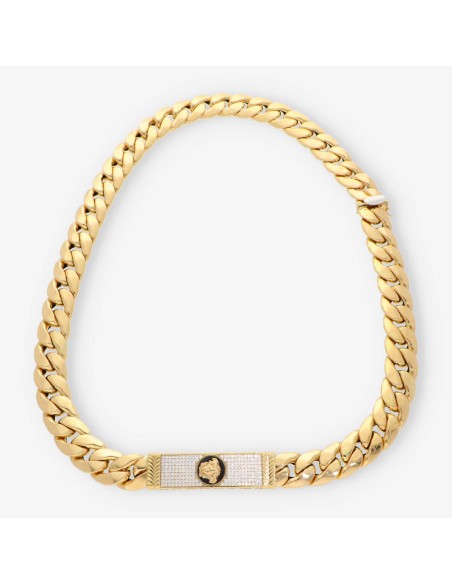 Cadena barbada 70cm en oro 18kt