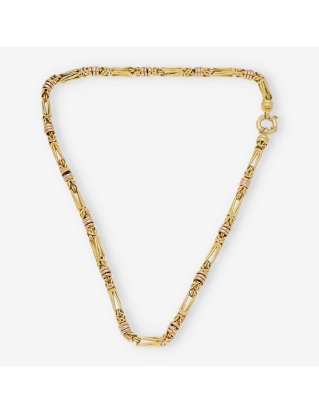 Cadena de espiga en oro 18kt