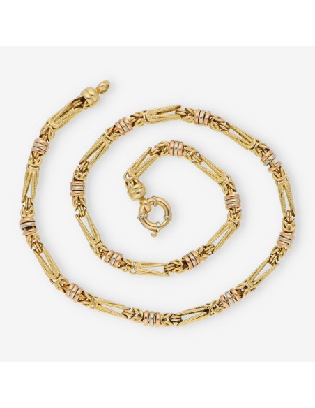 Cadena de espiga en oro 18kt