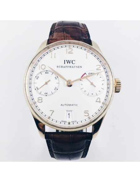 IWC Schaffhausen PortuguÃ©s automatic 7 days oro rosa