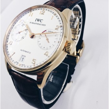 IWC Schaffhausen PortuguÃ©s automatic 7 days oro rosa 2