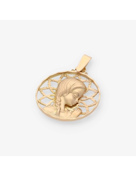 Colgante oro 18kt virgen niÃ±a