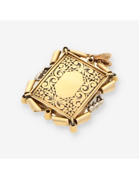 Medalla oro y diamante