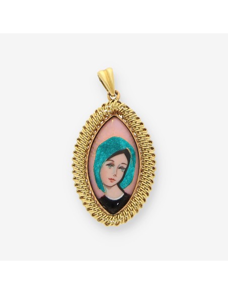 Medalla oro y esmalte