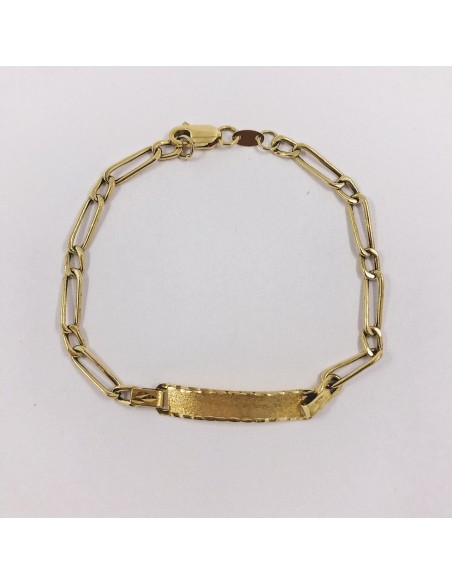 Pulsera no me olvides en oro 18kt