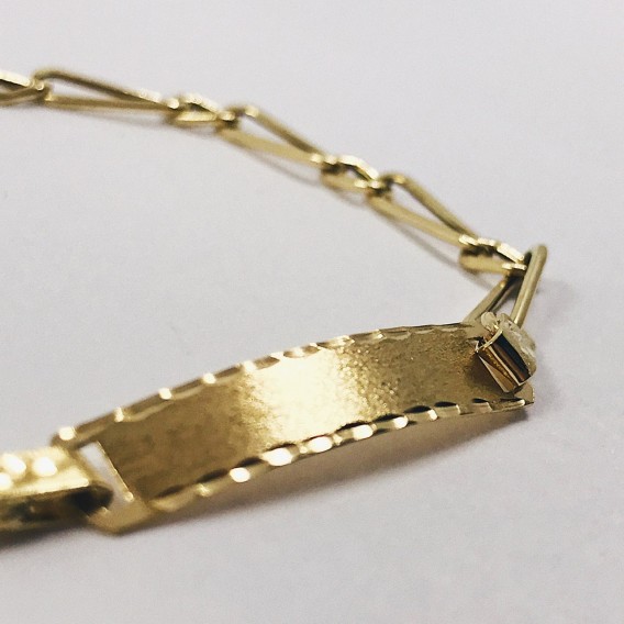 Pulsera no me olvides en oro 18kt