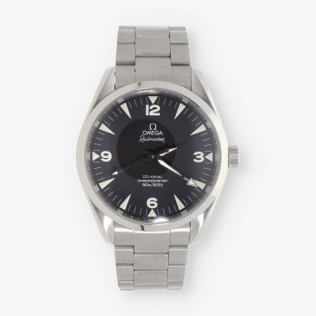 Omega Aqua Terra Railmaster caja y documentos