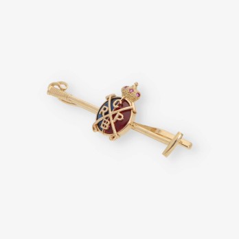 Broche Club Polo Barcelona en oro 18kt 2