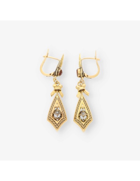 Pendientes vintage en oro 18kt