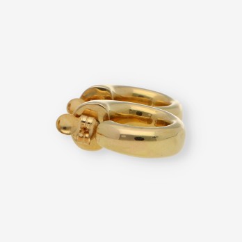 Pendientes aro ancho en oro 18kt 2