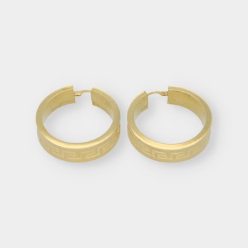 Pendientes aro en oro 18kt 2