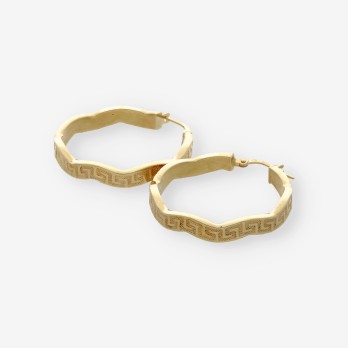 Pendientes aro en oro 18kt 2