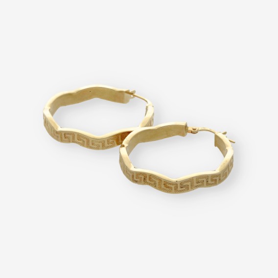 Pendientes aro en oro 18kt