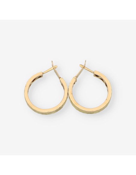 Pendientes aro en oro 18kt
