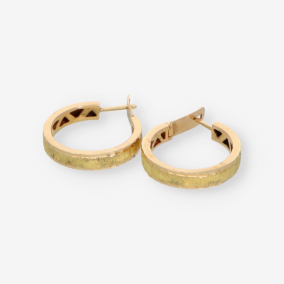 Pendientes aro en oro 18kt