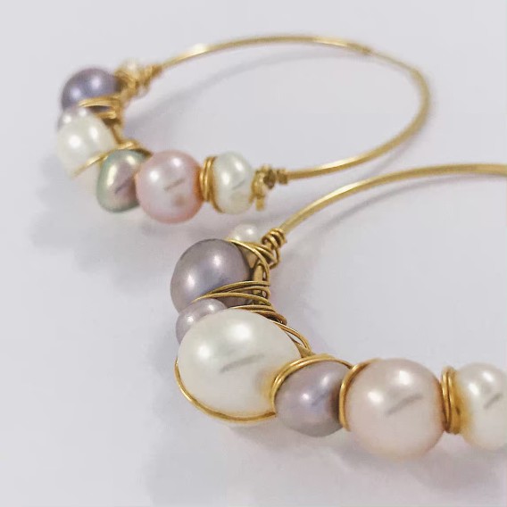 Pendientes Tous en oro 18 con perlas