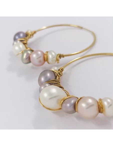 Pendientes Tous en oro 18 con perlas