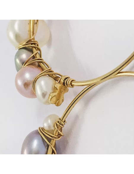 Pendientes Tous en oro 18 con perlas