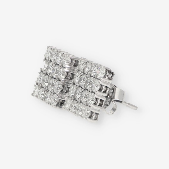 Pendientes en oro blanco 18kt con brillantes.